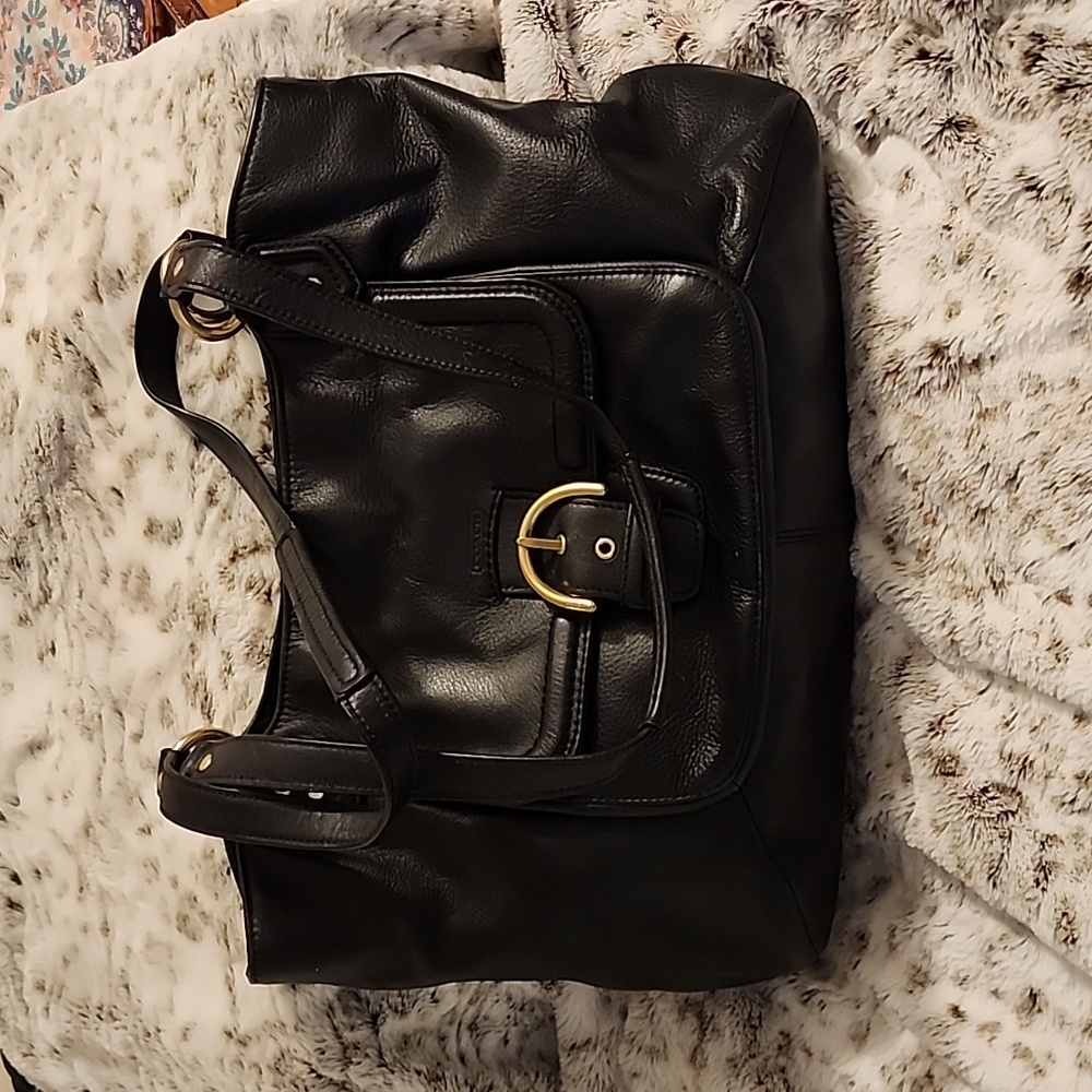 Coach Leather Campbell Shoulder Bag